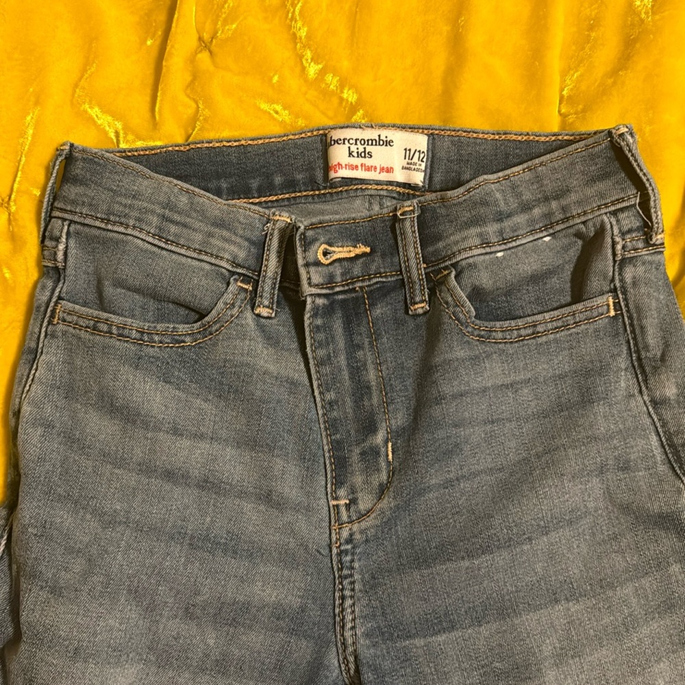 Abercrombie kids high-rise flare jean